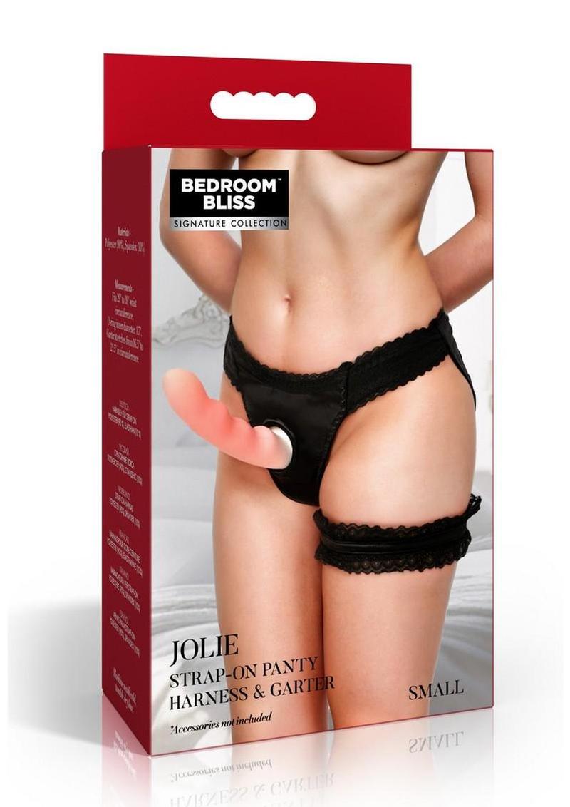 Bedroom Bliss Jolie Strap-On Panty Harness and Garter