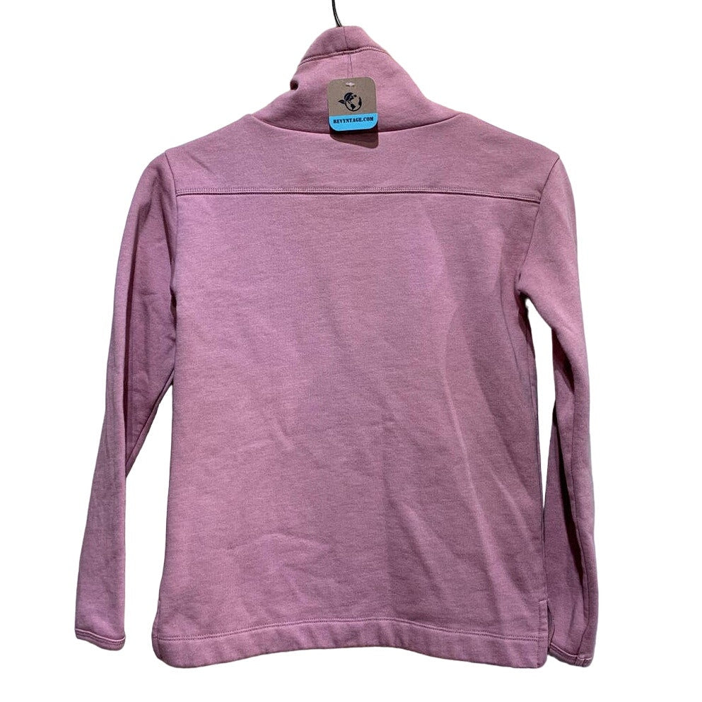 Hand Printed Upcycled Girls Large Dragonfly Long Sleeve Sweatshirt w Pockets