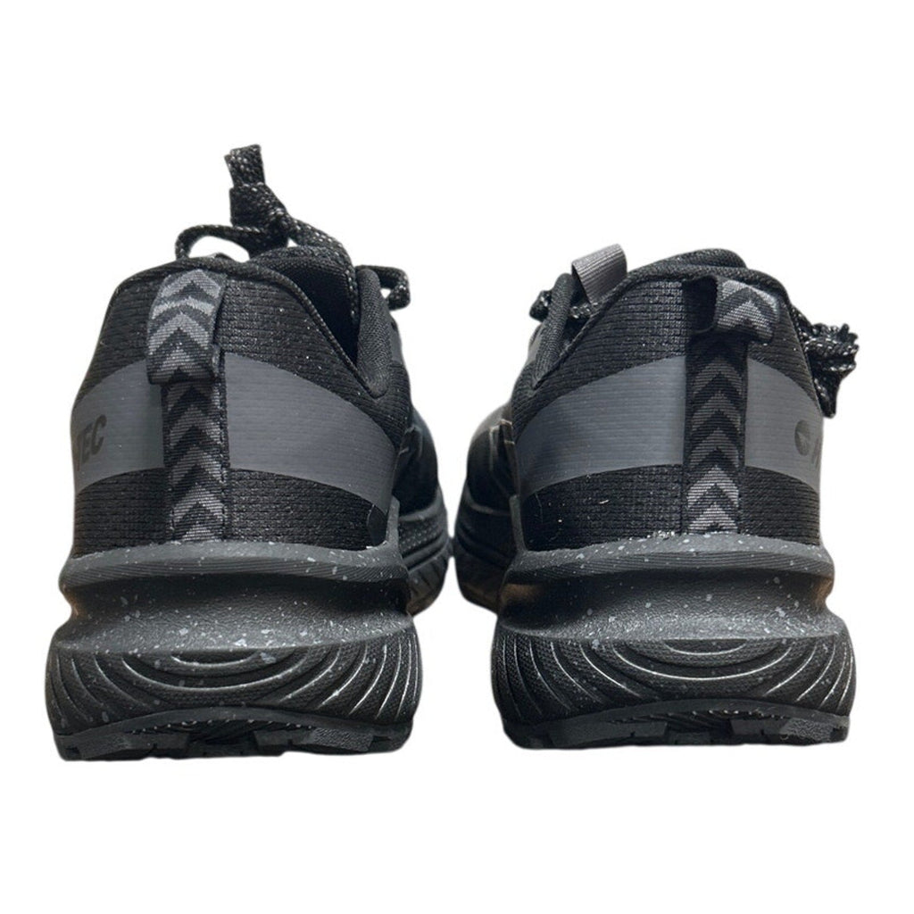 New In Box Hi-Tec Mens Size 12 Black Mesh Gray Speckled Lace Up Athletic Shoes