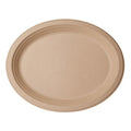 Vegware 9" x 12" Molded Fiber Oval Platter Natural Brown (QTY:500)