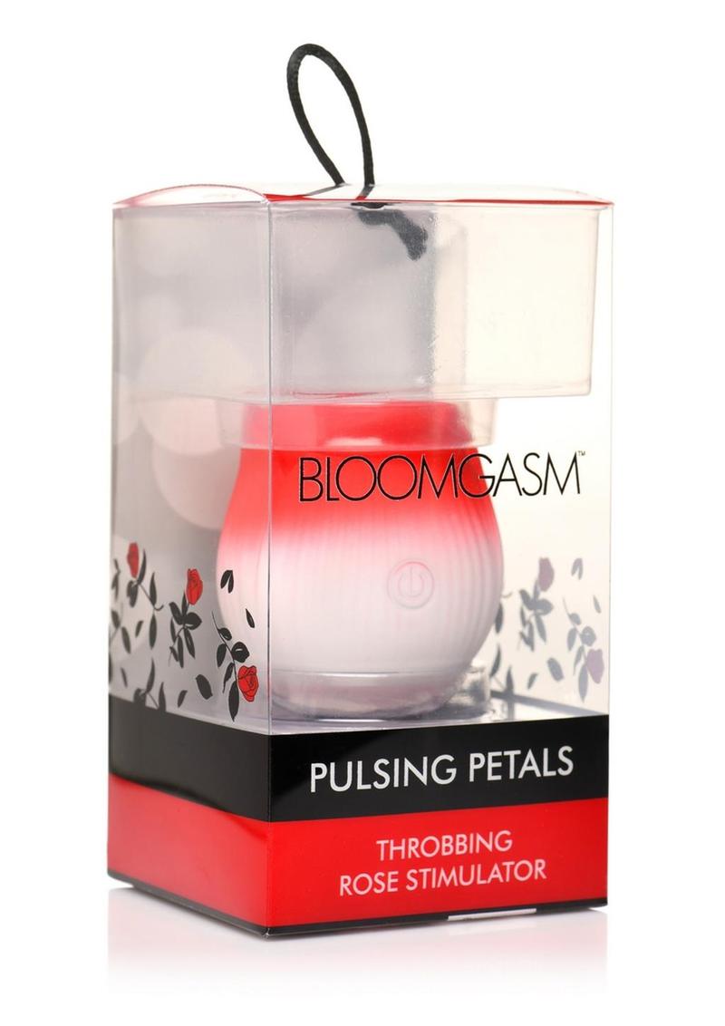 Bloomgasm Pulsing Petals Throbbing Silicone Rechargeable Rose Stimulator