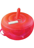 Bouncy Banger Inflatable Cushion with Wire Controller Vibrating Silicone Dildo