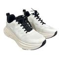 Nortiv 8 Womens Size 8.5 White Black Sneakers Lace Up Round Toe Tennis Shoes