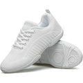 Baxinier Girls Size 3.5 White Lace Up Breathable Anti Slip Cheerleading Shoes