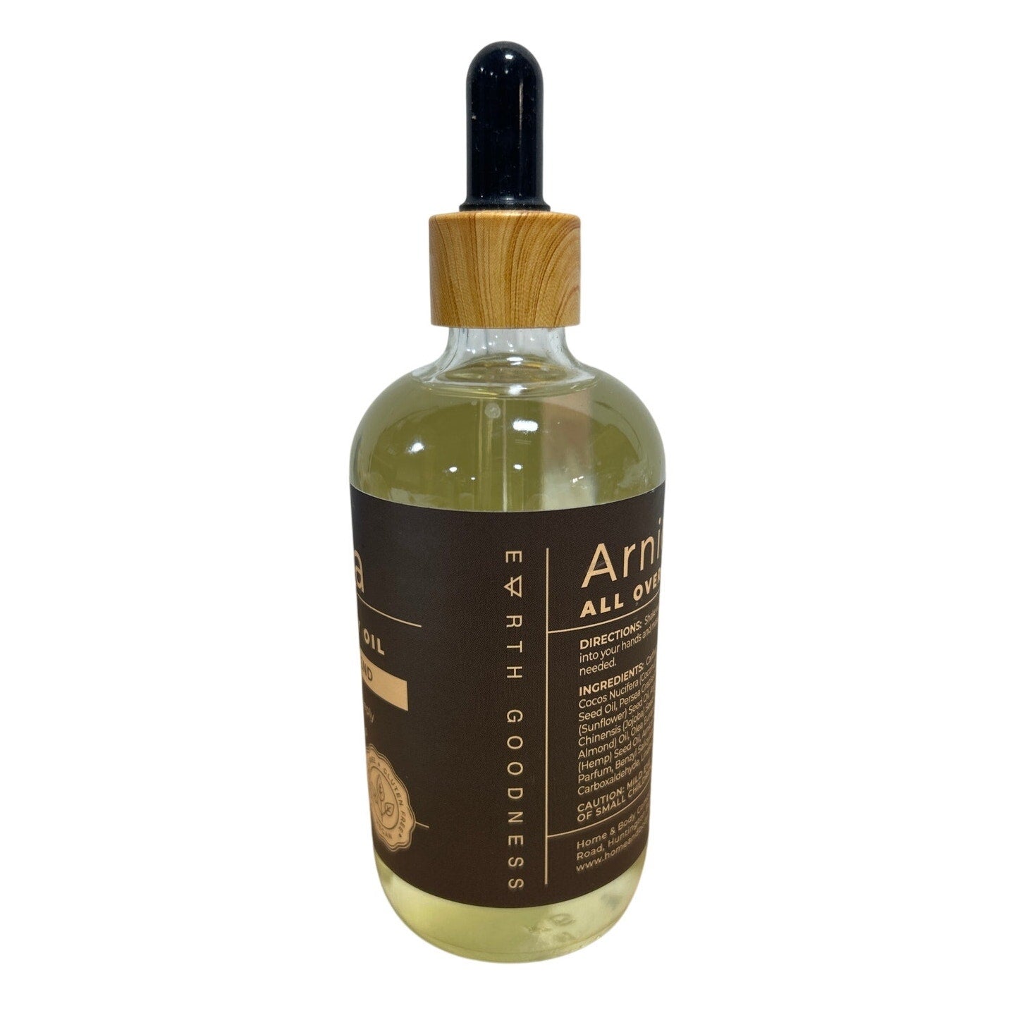 Earth Goodness Arnica Coconut Mint All Over Body Massage Oil - VG Condition