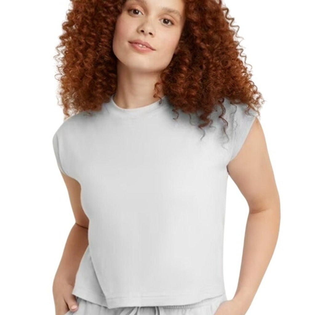 New 5-Pack Hanes Womens Small White Ringspun Cotton Cap Sleeve Muscle Tees