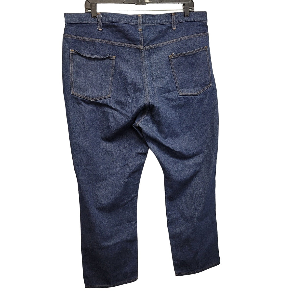 Mutual Weave Mens 42X30 PolyCotton Straight Leg Denim Blue Jeans w Pockets