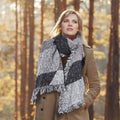 Women Plaid Winter Scarf & Cape