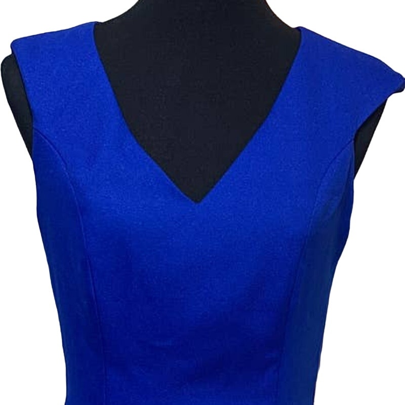 Grey Goose Medium Hand Washable Sleeveless Body Con V Neck Polyester Blend Dress