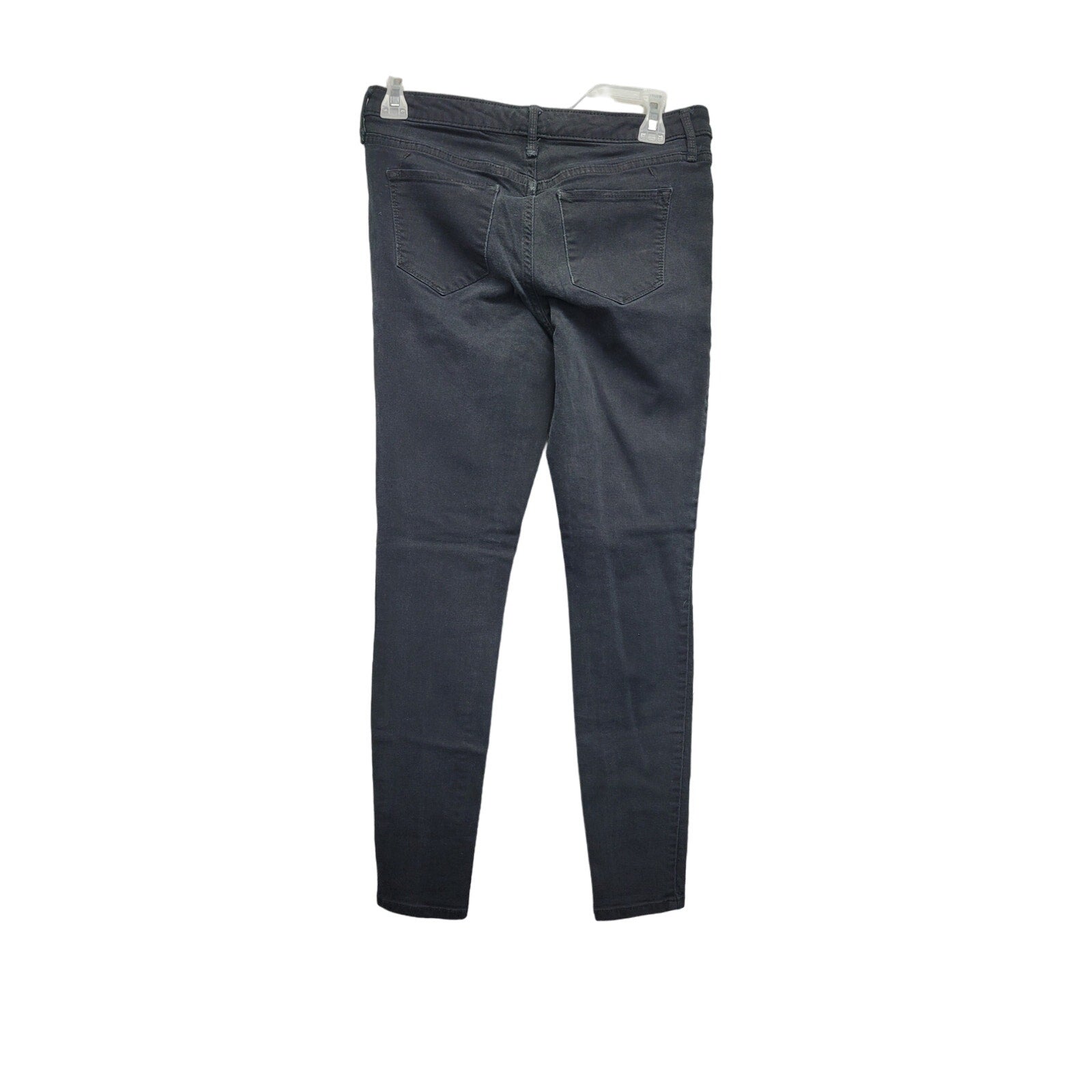 Mossimo Denim Womens 6 Cotton Blend Mid Rise Faux Pockets Super Stretch Jeggings
