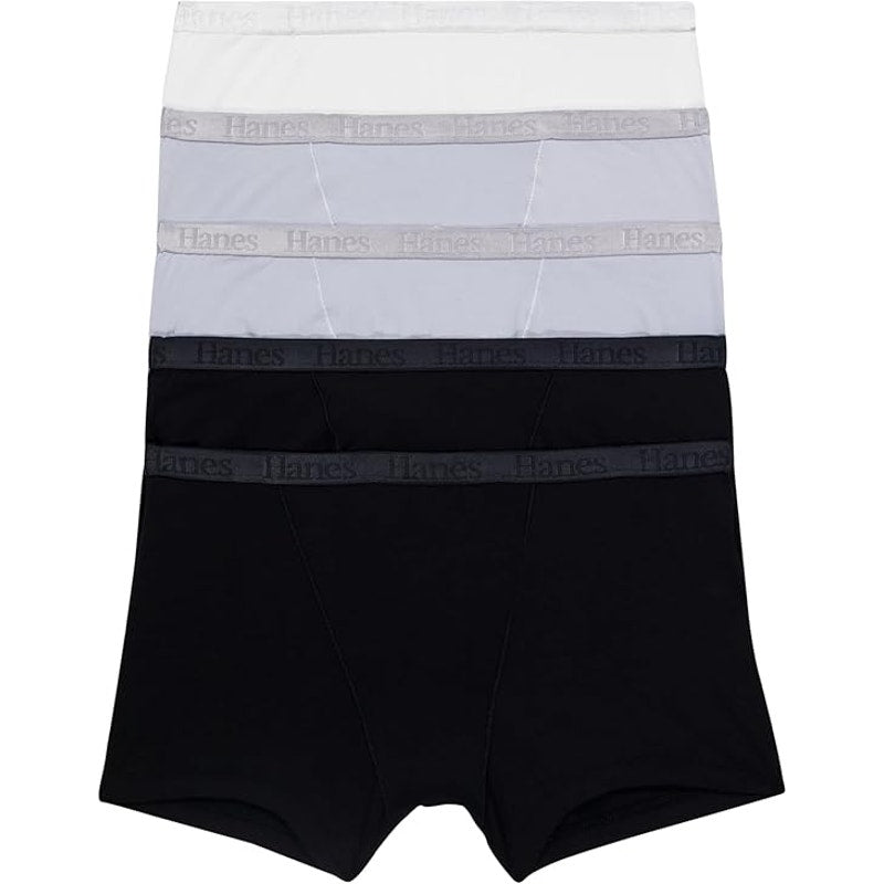 New Hanes 5 Pack Womens Large Originals Ultra SuperSoft Boxer Brief Underwear