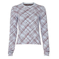 Equipment Womens XS Blue Burgundy Silk Cotton Blend Sadonne Pullover Sweater