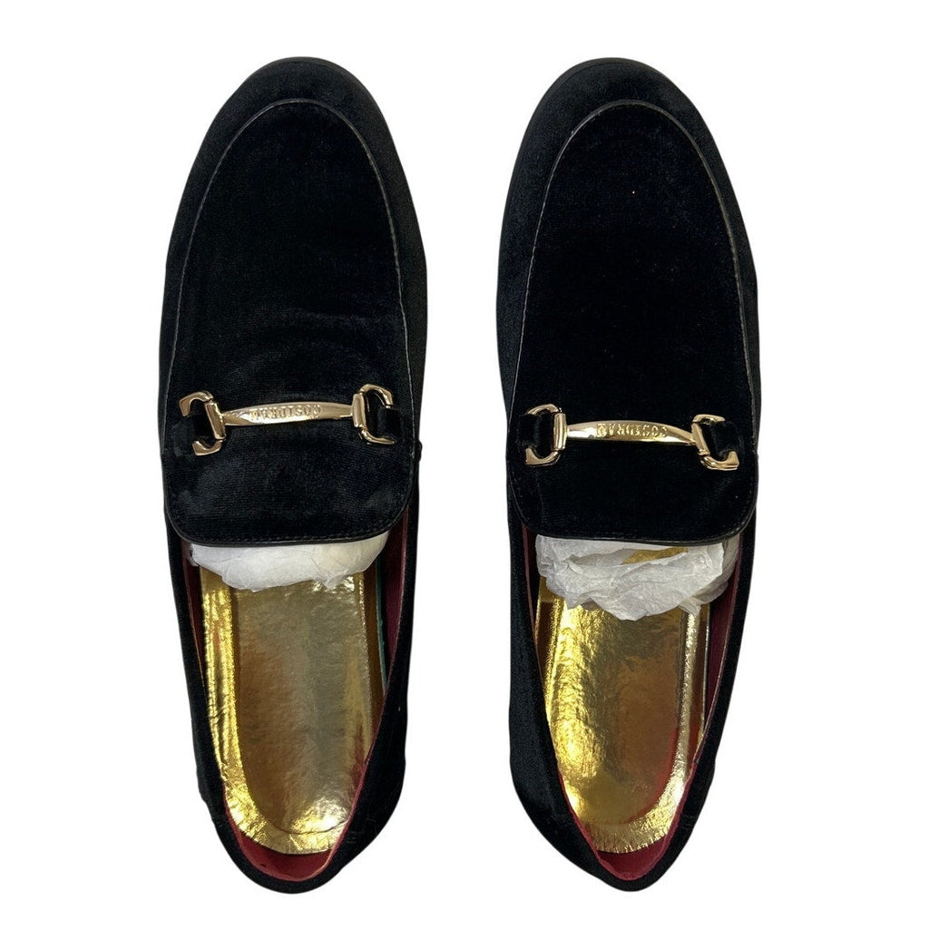 Cosidram Mens Size 10 Black Loafers Round Closed Toe Slip On Dress Shoes