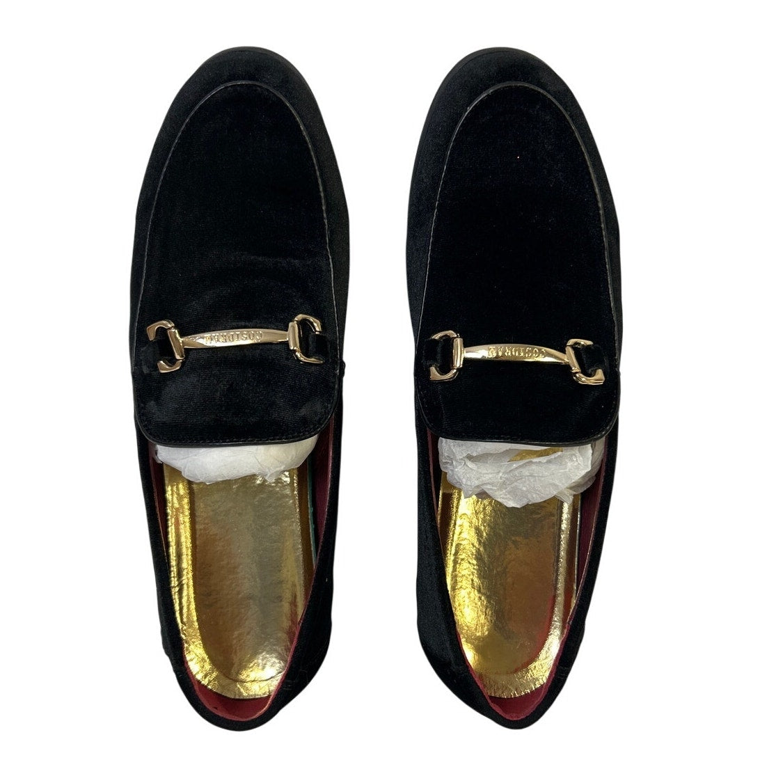 Cosidram Mens Size 10 Black Loafers Round Closed Toe Slip On Dress Shoes