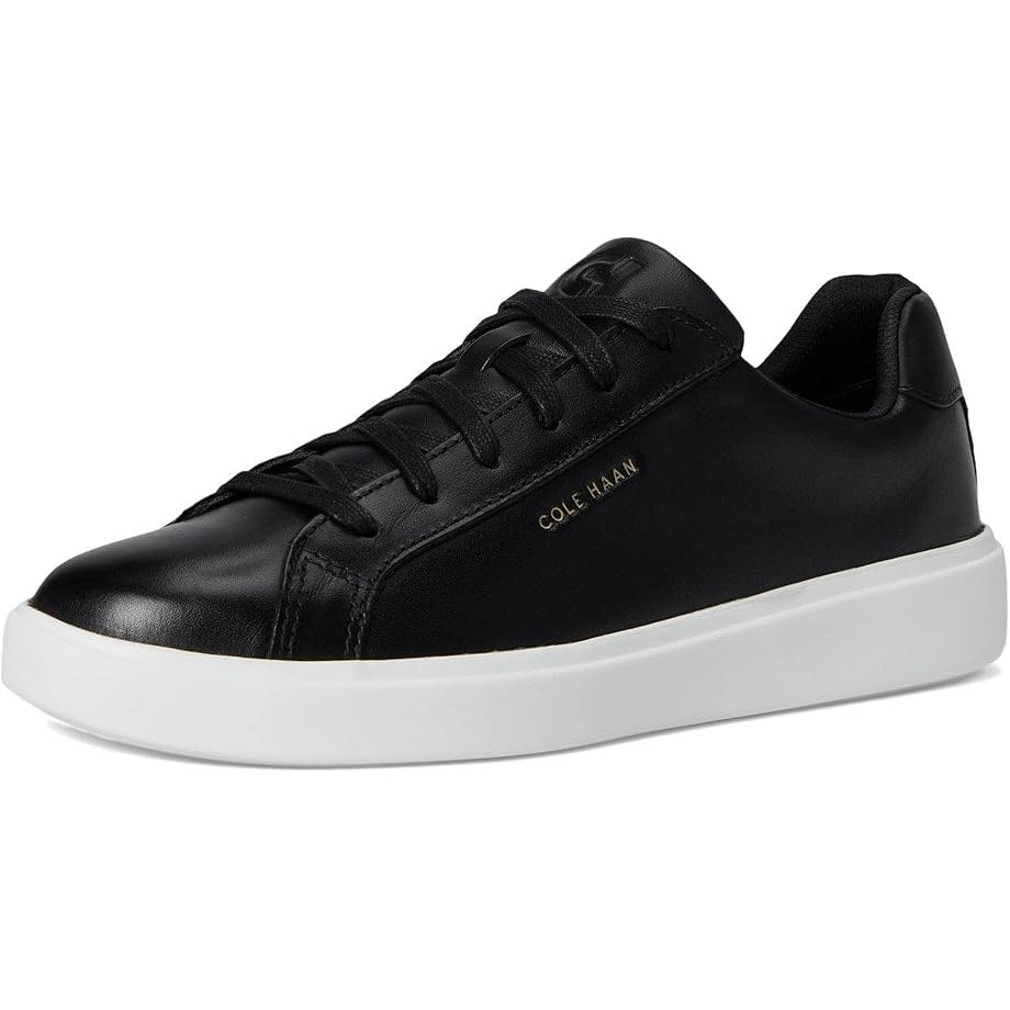 New In Box Cole Haan Womens Size 9 Black Leather Lace Up Grand Court Daily Shoes