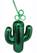 Cactus Cup with Plastic Straw – Durable & Fun Drinkware