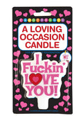 I Fuckin' Love You! Cake Candle