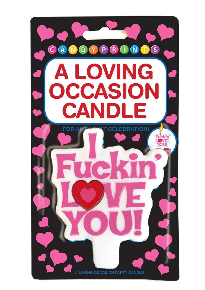 I Fuckin' Love You! Cake Candle