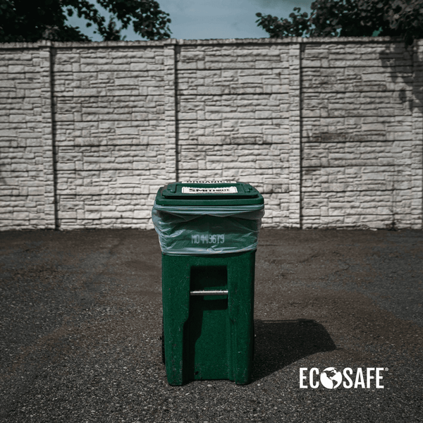 EcoSafe Zero Waste 60 Gallon Compostable Bags 44x60 for Green Carts & Bins (QTY 60), BPI Certified, SKU HB4460-85
