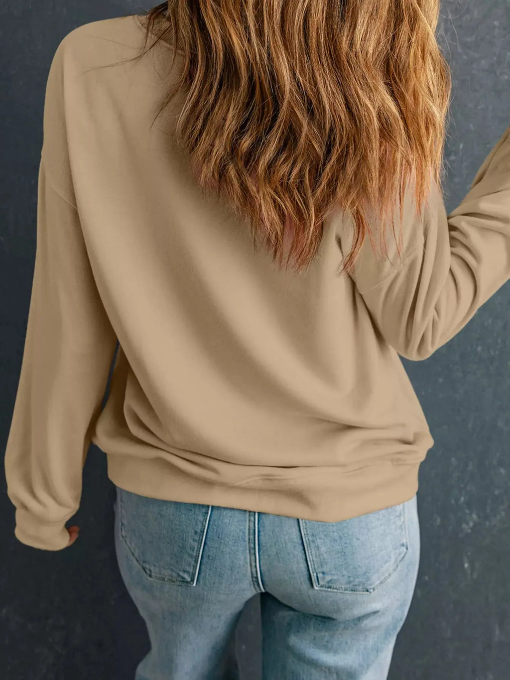 Drop Shoulder Floral Pumpkin Halloween Graphic Sweatshirt