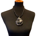 New Faux Pearl Bead Wired Corded Lightweight Statement Necklace in Red Gift Box
