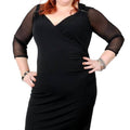 Three Quarter Sleeve Mesh Cover Up