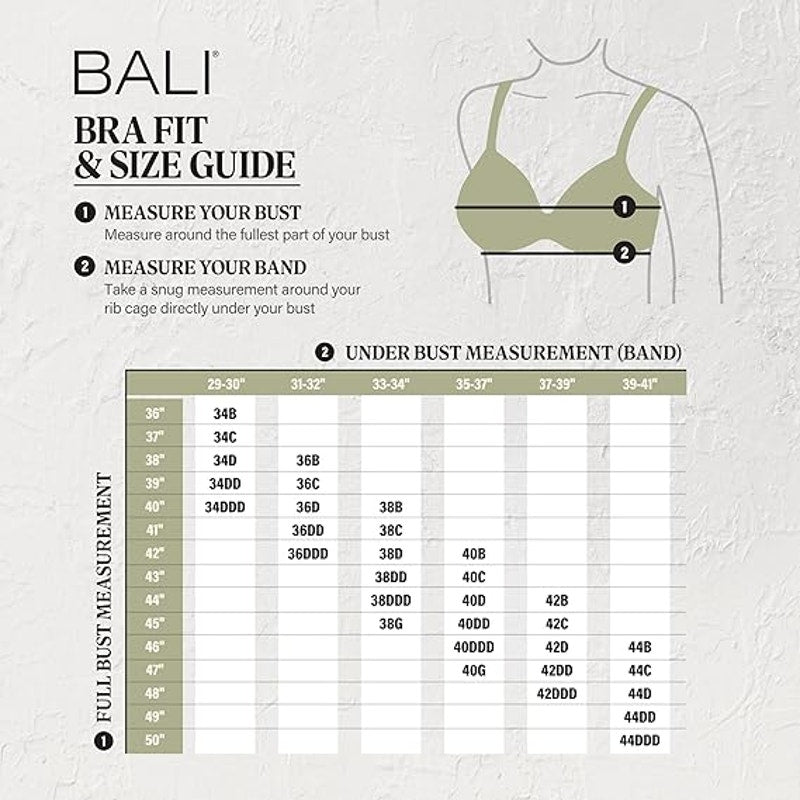 New Bali Womens 36D Tan Passion Comfort Minimizer Full-Coverage Underwire Bra