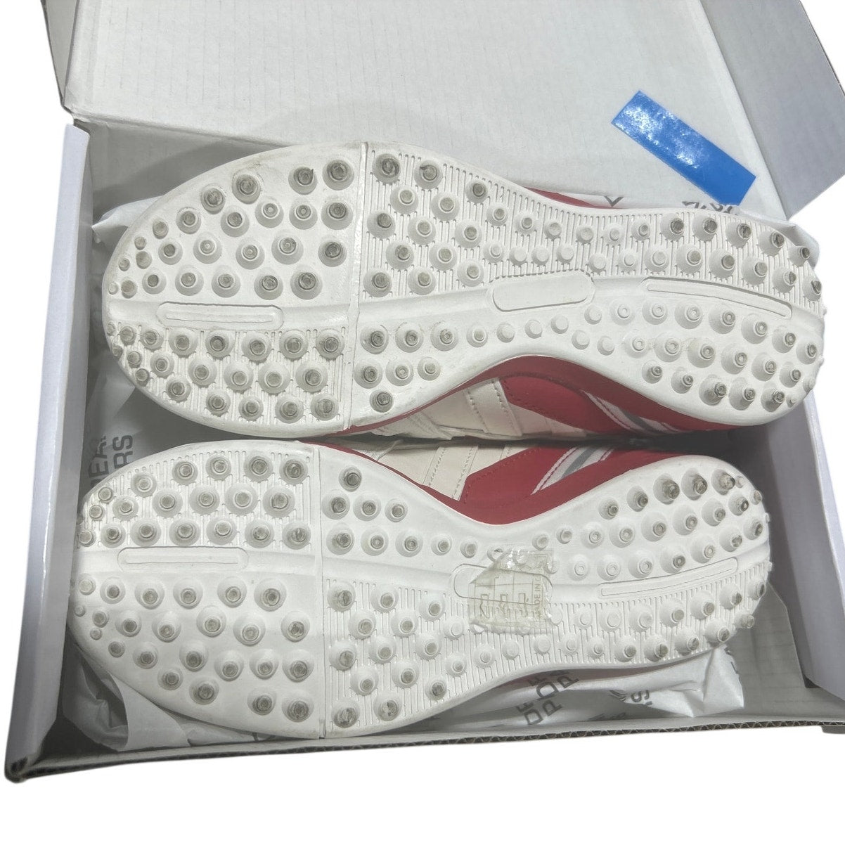 Dream Pairs Kids Size 13 White Red Soccer Baseball Softball Cleat Athletic Shoes