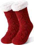 Slipper Fuzzy Socks for Women Fluffy Cozy Cabin Winter Warm Soft Fleece Comfy Thick Socks with Grips