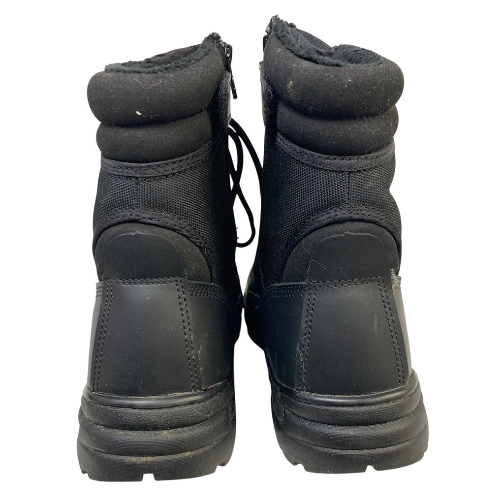 Nortiv 8 Mens Size 10.5 Black Boot Lace Up Round Toe Side Zip Outdoor Snow Boots