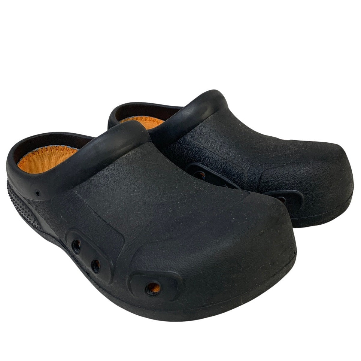 Vangelo Mens Size 10 Black Clog Slip On Closed Round Toe Waterproof Shoes