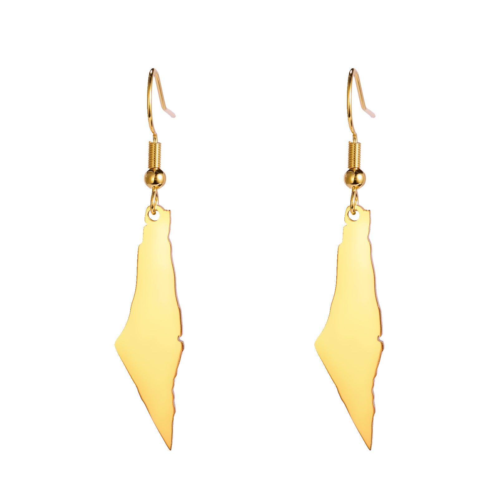 PALESTINE MAP EARRINGS