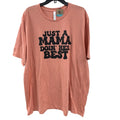 New Hand Printed Womens 4XL Just A Mama Doing Her Best Short Sleeve Tee Shirt