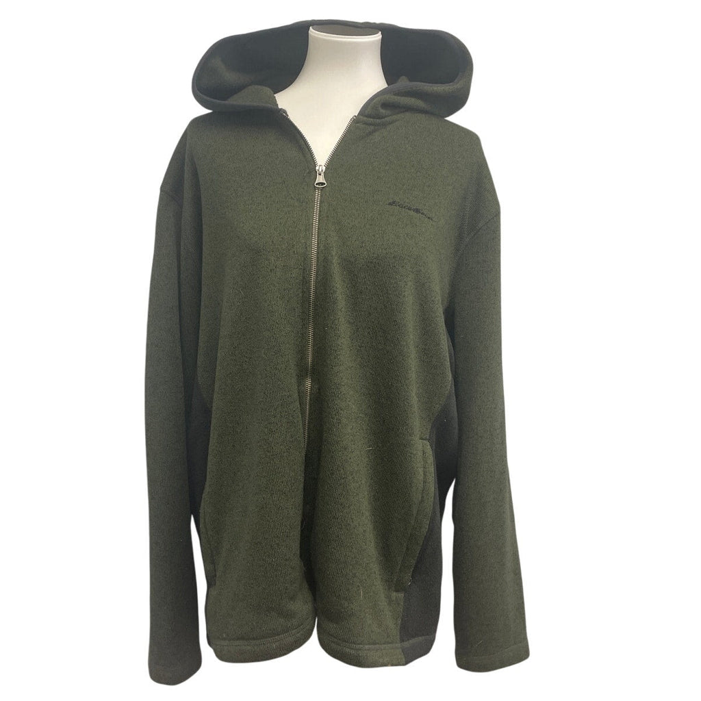 Eddie Bauer Mens XL 100% Polyester Long Sleeve Full Zip Hooded Jacket