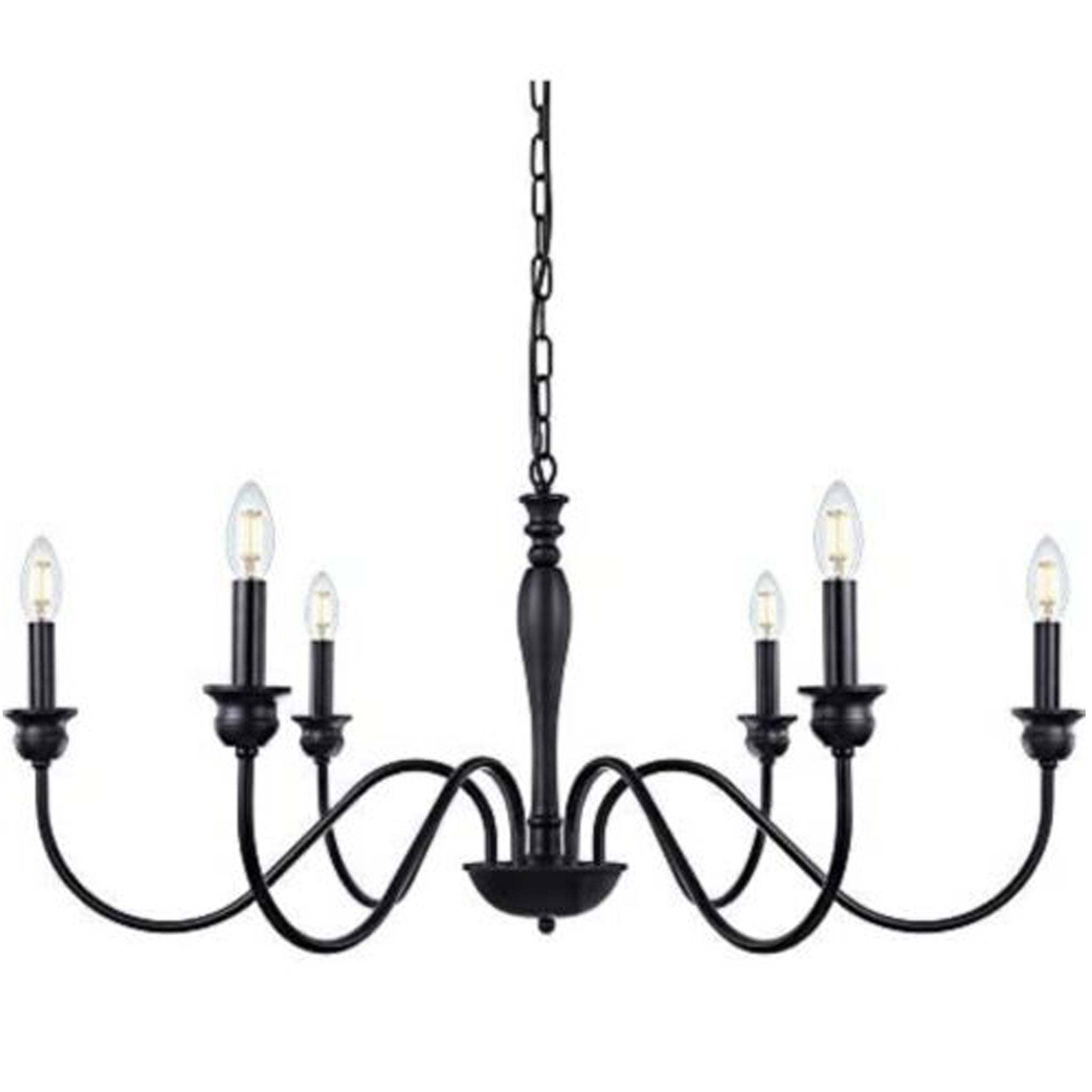 Wellmet 6-Light Farmhouse Chandelier 38 Inch, Farmhouse Light Fixture for Dining Room...