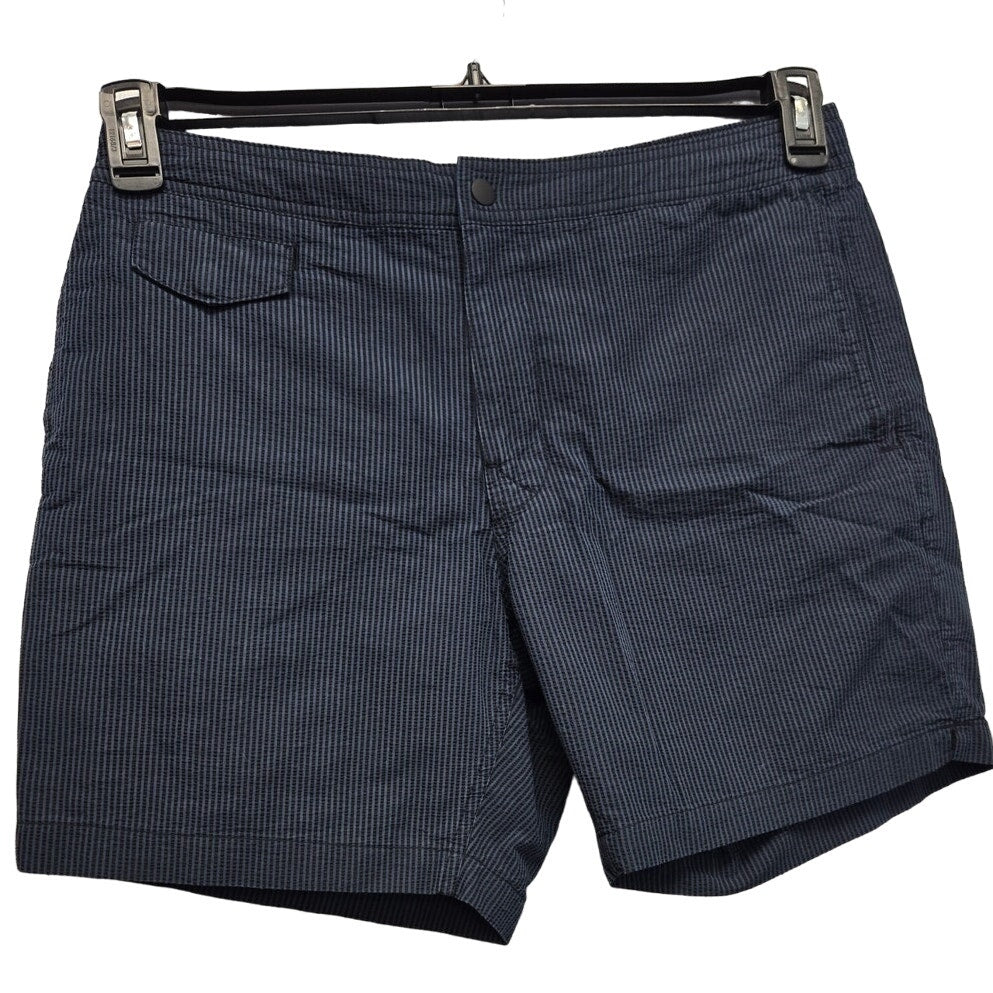 J Crew Mens Size 32 PolyCotton Mesh Lined Drawstring Waist Pocketed Swim Shorts