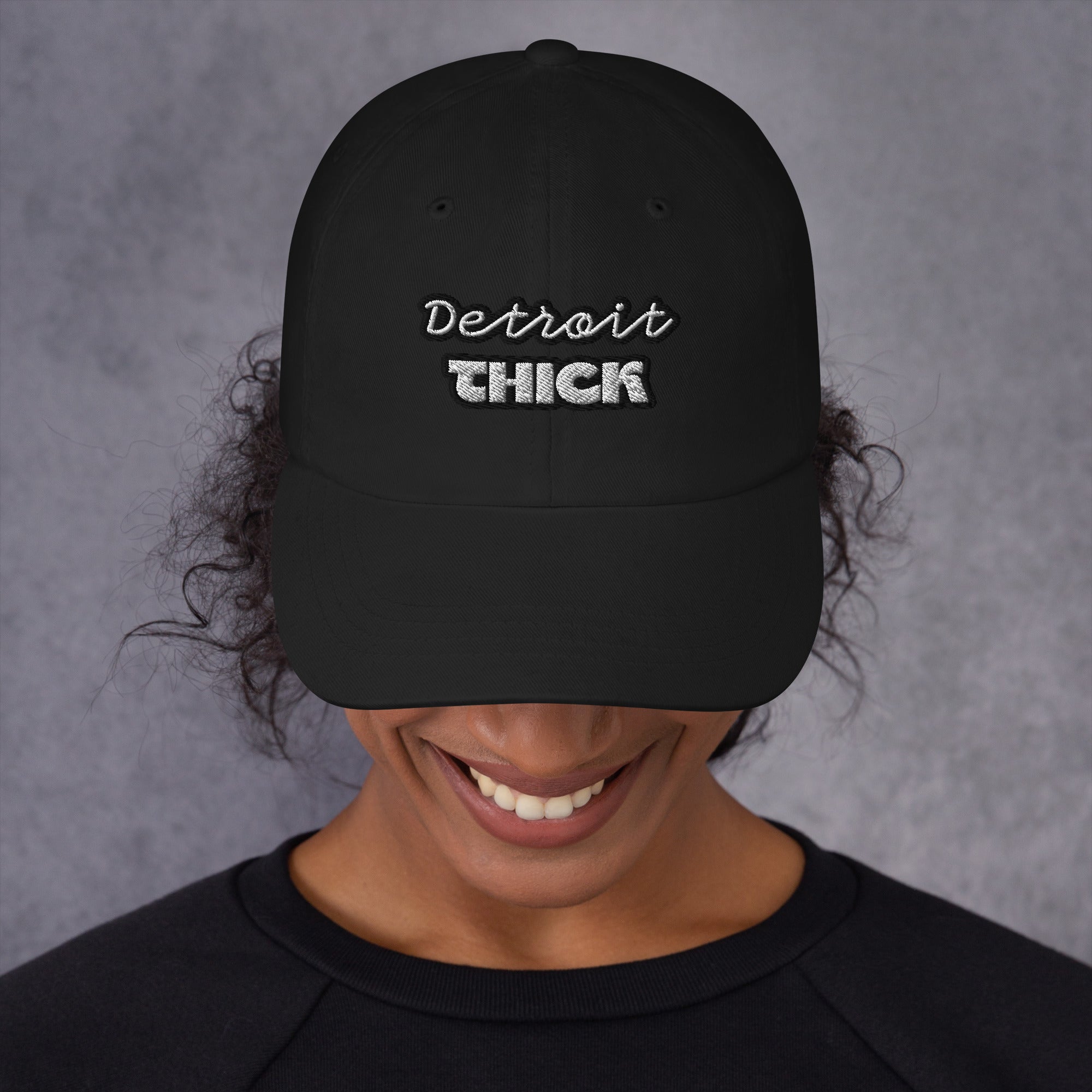 Detroit THICK | embroidered bad hair day mom hat