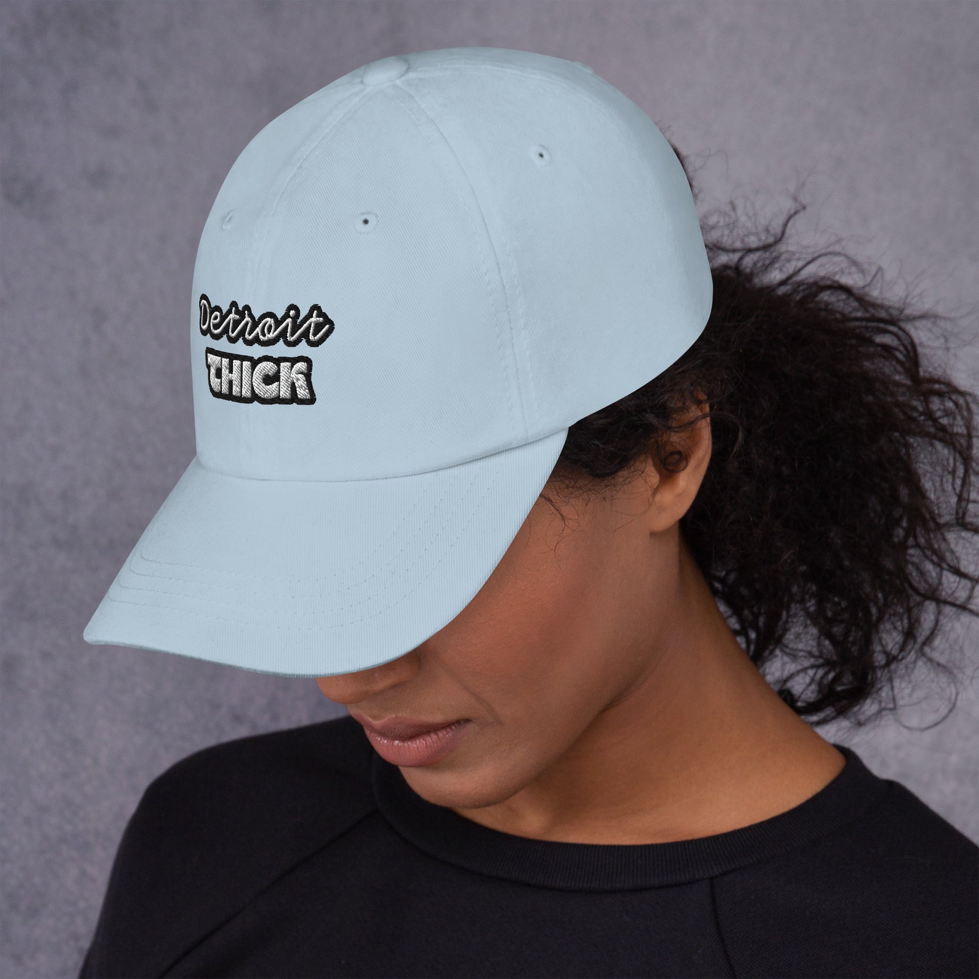 Detroit THICK | embroidered bad hair day mom hat