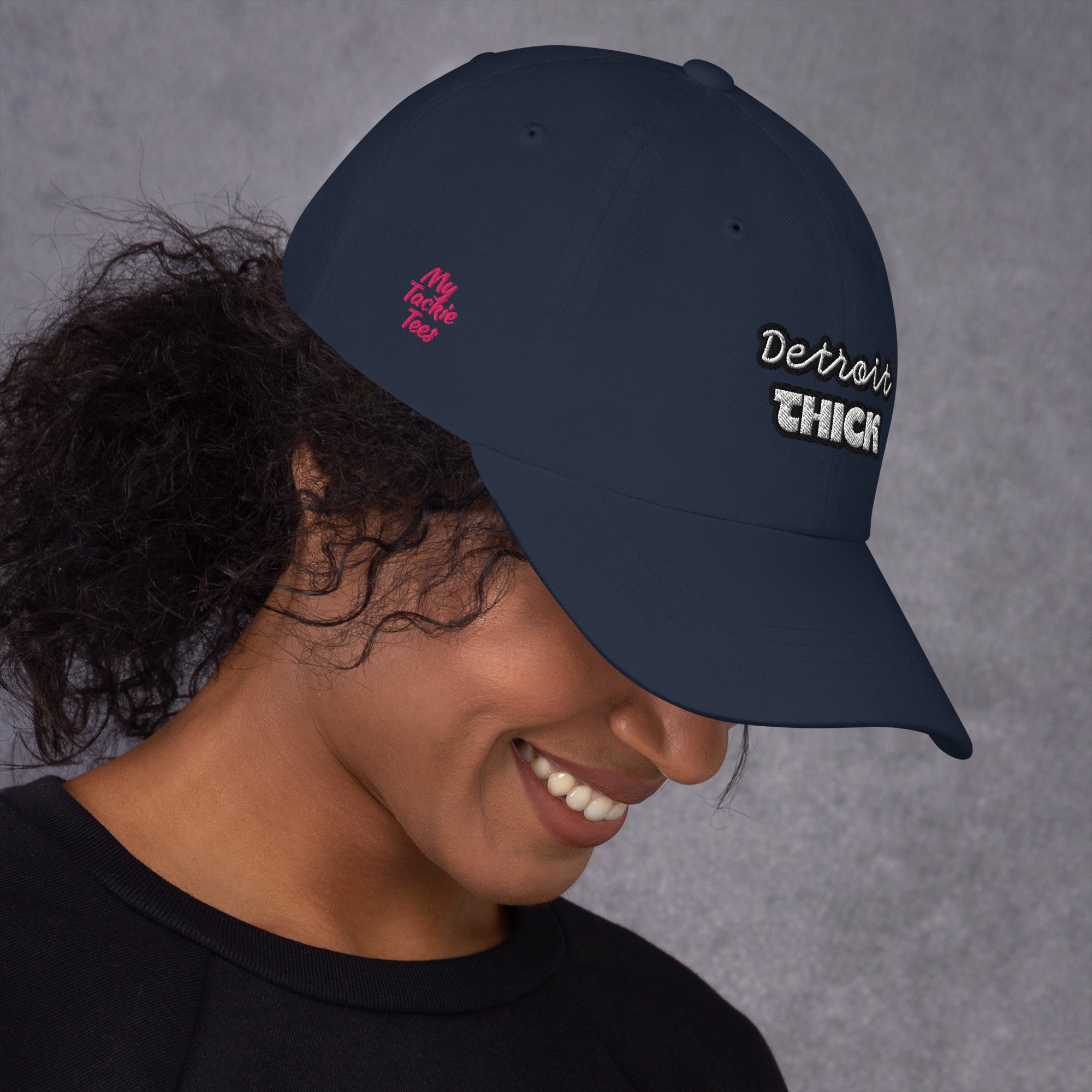 Detroit THICK | embroidered bad hair day mom hat