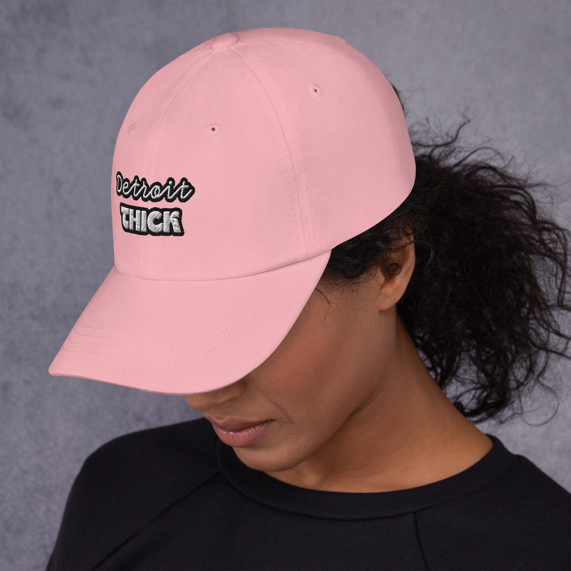 Detroit THICK | embroidered bad hair day mom hat