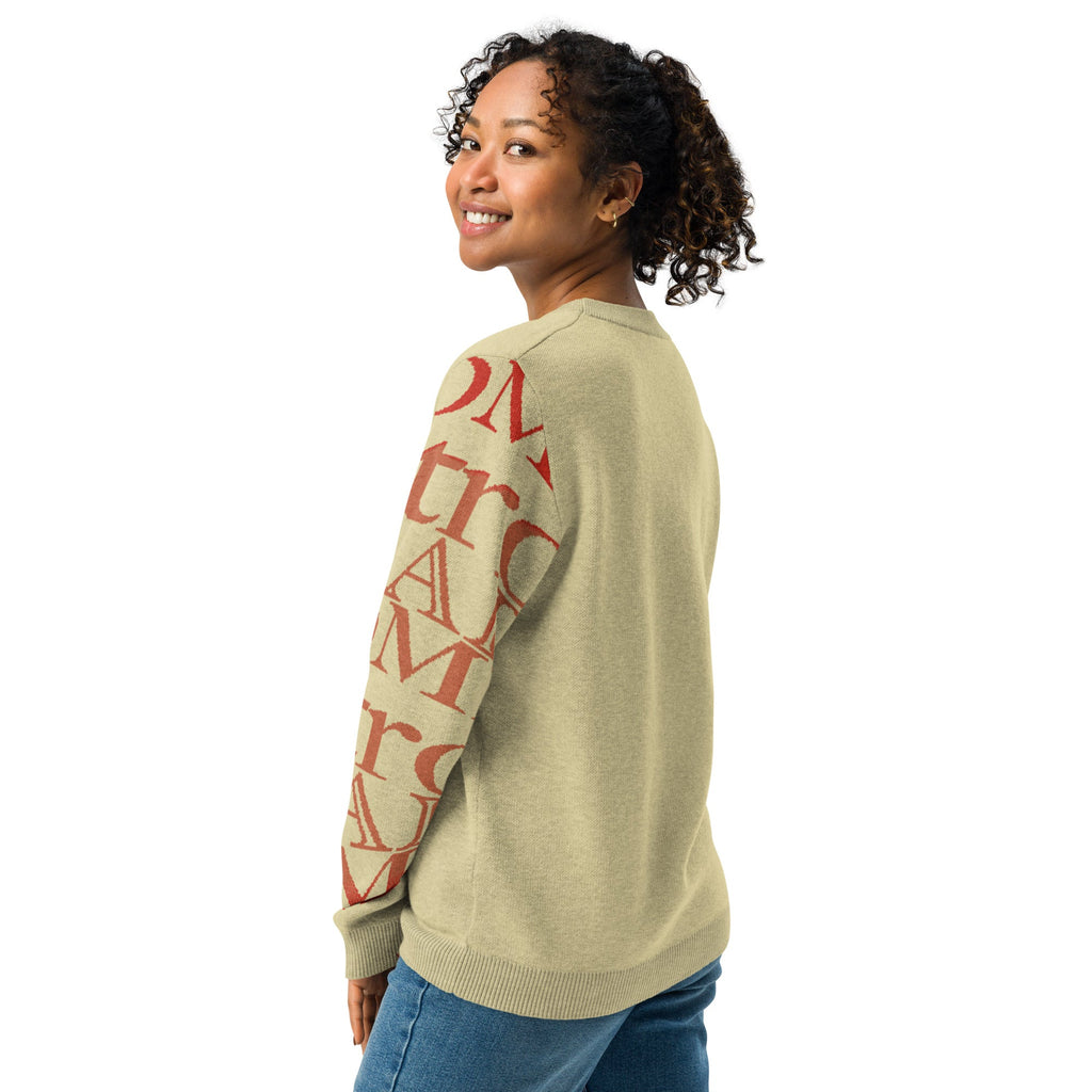 Detroit Steady Boomin Crew Neck Sweater | Hand-Knitted Premium Detroit Apparel