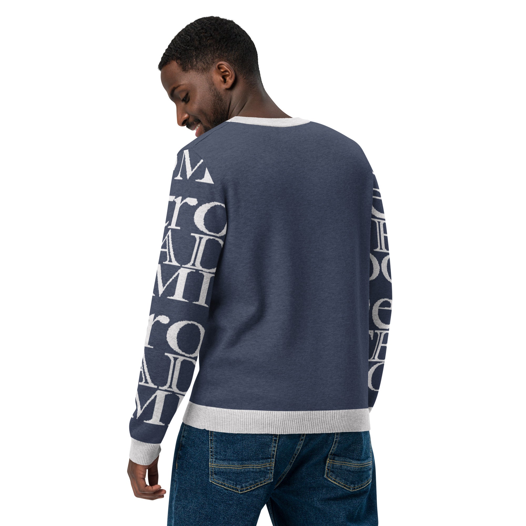 Detroit Steady Boomin Crew Neck Sweater | Luxury Knitted Detroit Apparel