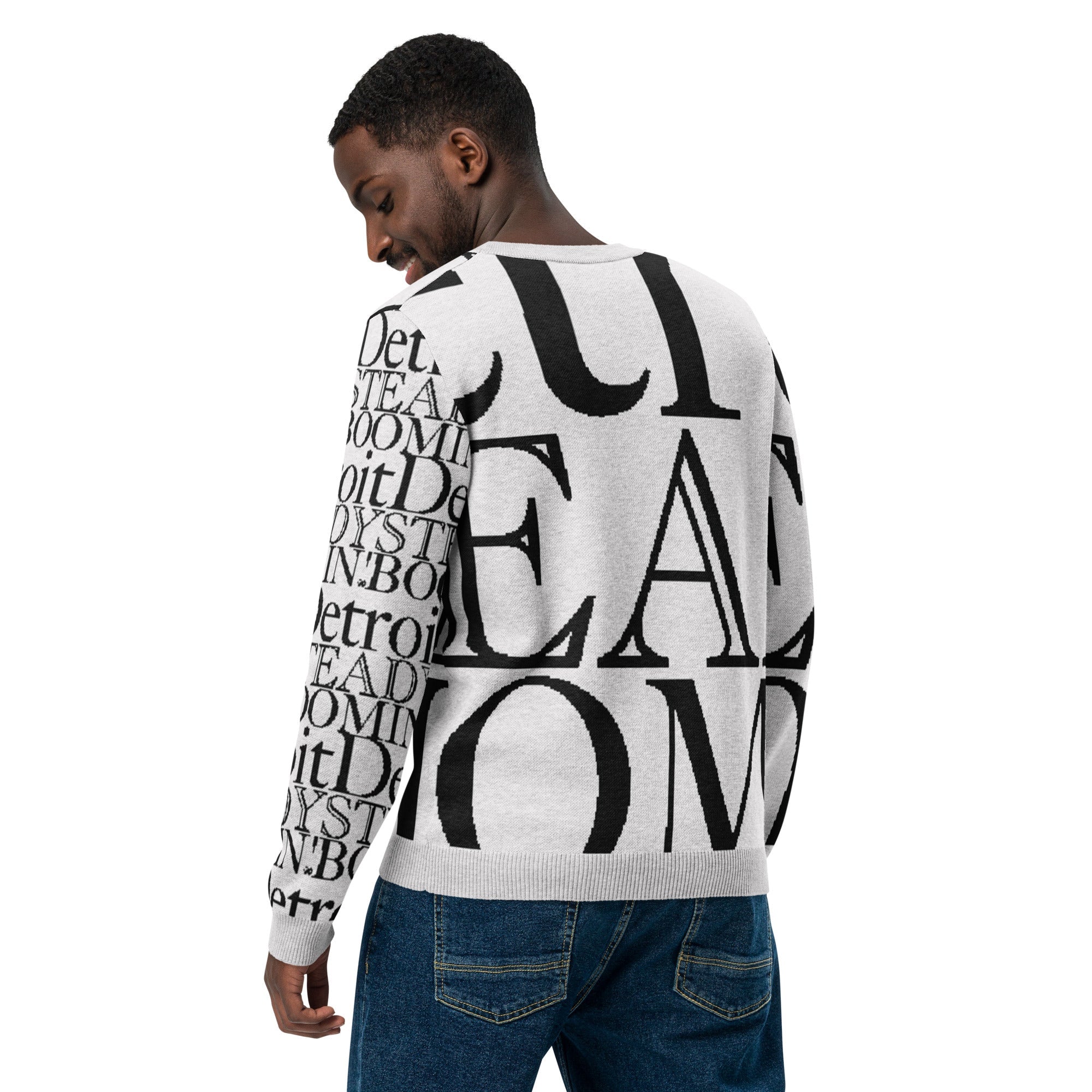 Detroit Steady Boomin Crew Neck Sweater | Smooth Knitted Detroit Streetwear