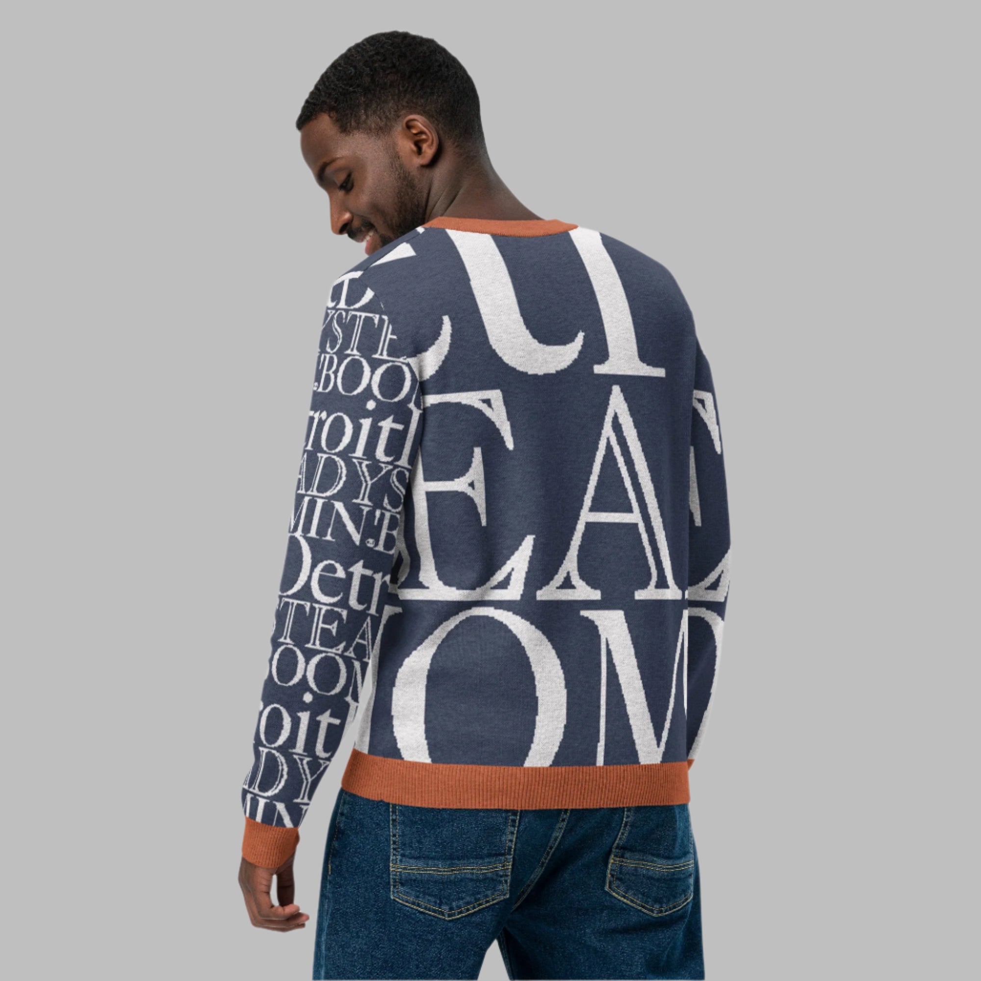Detroit Tigers Crew Neck Sweater | Knitted Detroit Steady Boomin Apparel