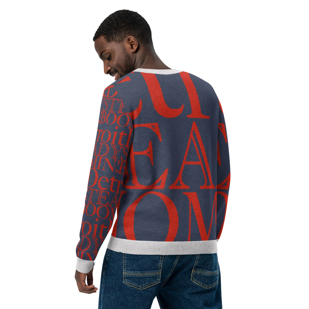 Detroit Pistons Crew Neck Sweater | Knitted Detroit Steady Boomin Apparel