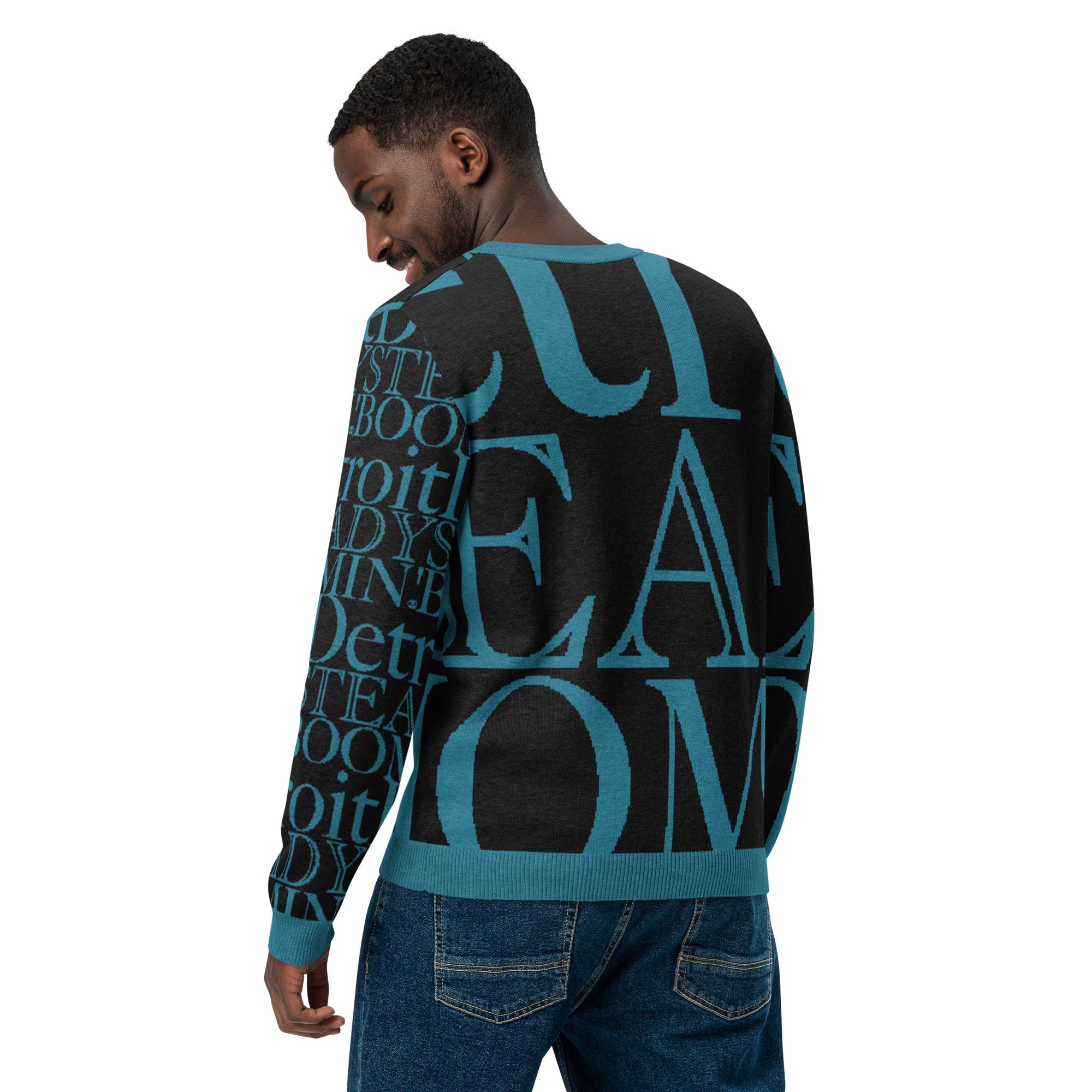 Detroit Lions Crew Neck Sweater | Knitted Detroit Steady Boomin Apparel