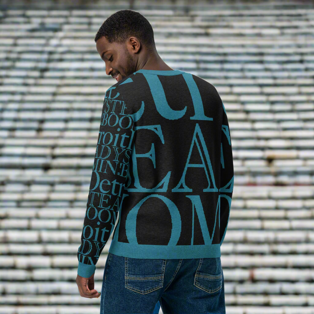 Detroit Lions Crew Neck Sweater | Knitted Detroit Steady Boomin Apparel