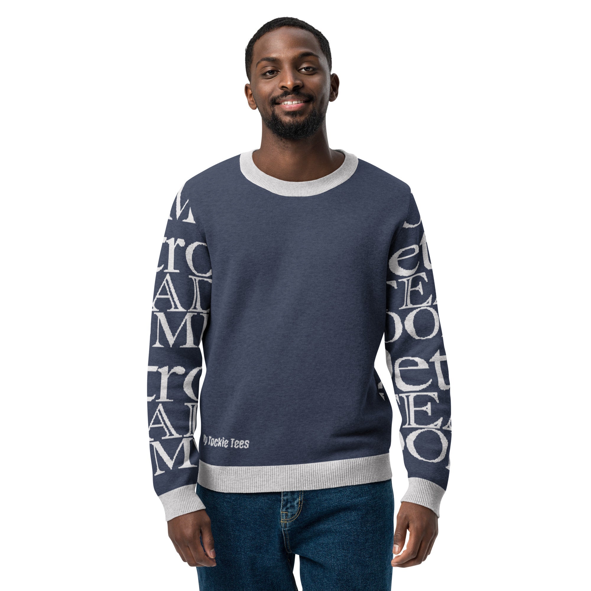 Detroit Steady Boomin Crew Neck Sweater | Luxury Knitted Detroit Apparel