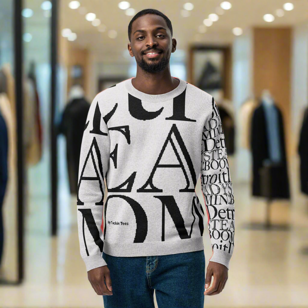 Detroit Steady Boomin Crew Neck Sweater | Smooth Knitted Detroit Streetwear