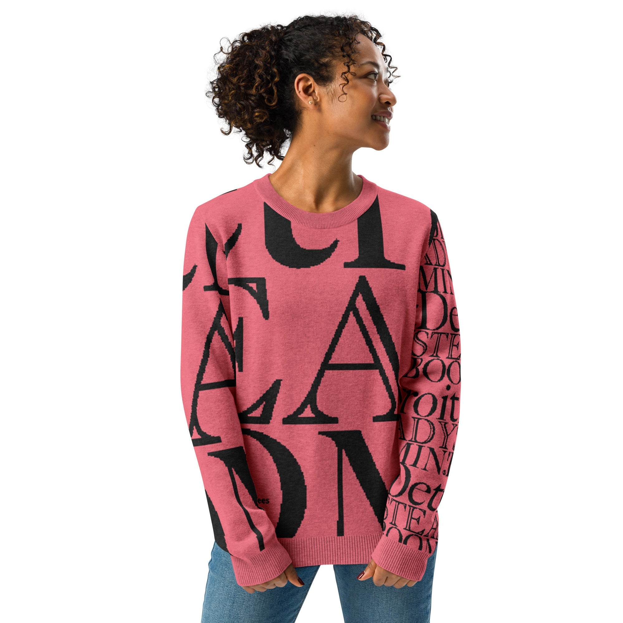 Detroit Steady Boomin Crew Neck Sweater | Extra-Soft Knitted Detroit Apparel